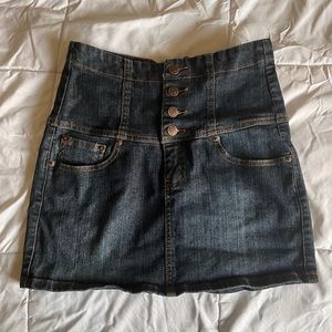 Y2K jean miniskirt